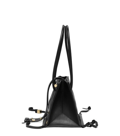 Shop Stuart Weitzman The Shopping Tote Large In Black Leather