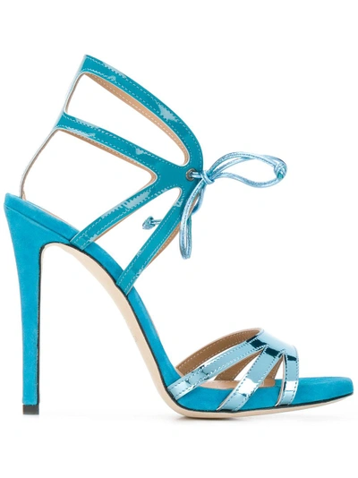 Shop Marc Ellis Lace-up Sandals - Blue