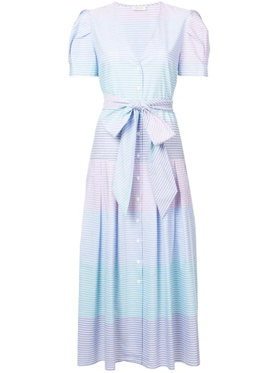 Shop Petersyn Flared Midi Dress - Blue