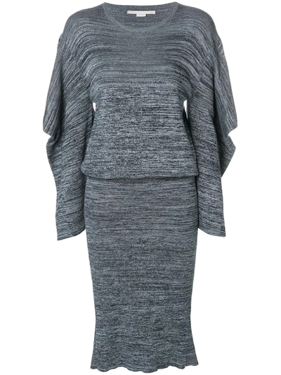 Shop Stella Mccartney Fitted Midi Dress - Blue