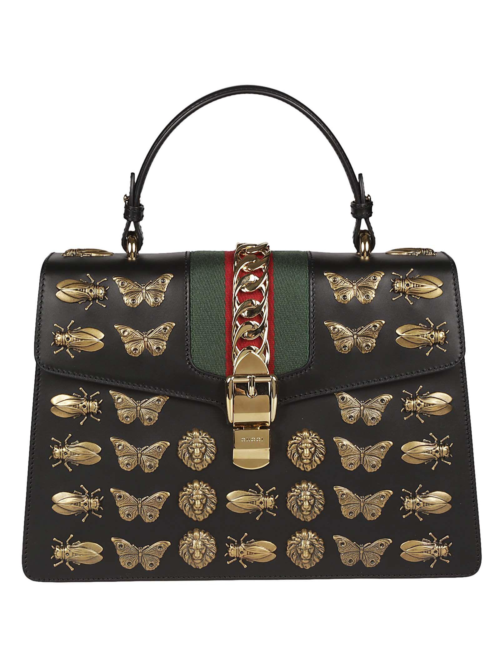 gucci sylvie animal studs