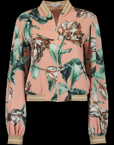 Shop Patbo Botanica Bomber Jacket In Pink