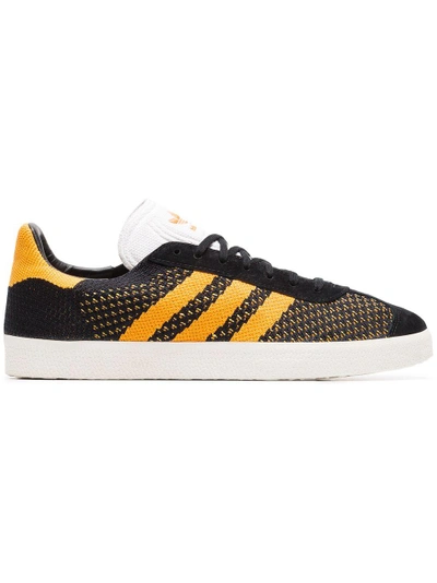Adidas Originals Adidas Black And Yellow Gazelle Primeknit Sneakers |  ModeSens
