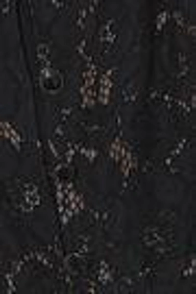 Shop Lanvin Woman Button-detailed Corded Lace Gown Black
