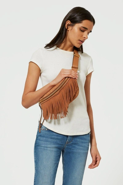 Rebecca Minkoff Bree Fringed Belt Bag Brown In Almond ModeSens