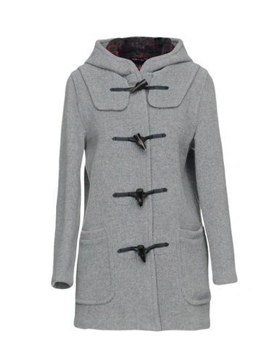 Shop Gloverall Coats In Light Grey