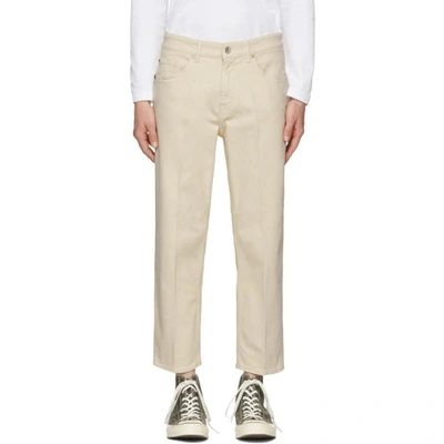 Shop Tiger Of Sweden Jeans Off-white Ian Jeans In D1e Ecrudnm