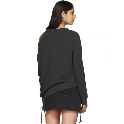 Shop R13 Black Distorted Sweatshirt In Vnt Black