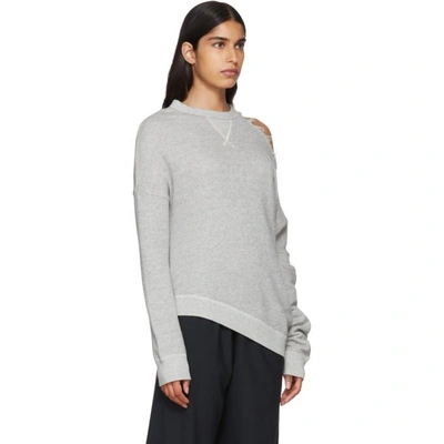Shop R13 Grey Distorted Sweatshirt In Hthr Grey