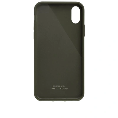 Shop Native Union Wood Edition Clic Iphone X Case In Green
