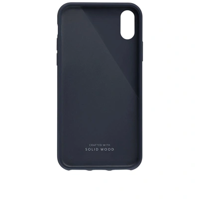 Shop Native Union Wood Edition Clic Iphone X Case In Blue