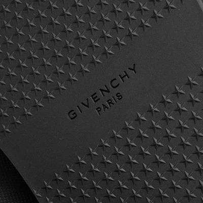 Shop Givenchy Logo Flip Flops In Black