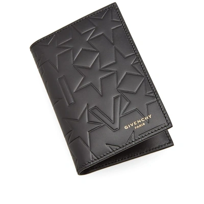 Shop Givenchy Embossed Star Logo Card Holder In Black