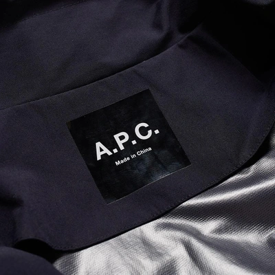 Shop Apc A.p.c. Samedi Jacket In Blue