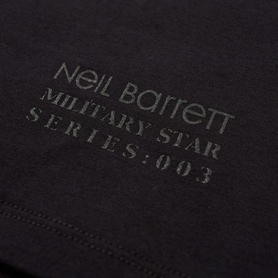 Shop Neil Barrett Fair Isle Military Star Tee In Black