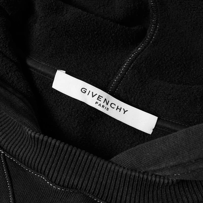 Shop Givenchy Vintage Paris Logo Hoody In Black