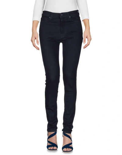 Shop 7 For All Mankind Denim Pants In Blue