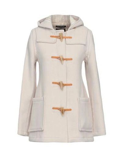 Shop Gloverall Coat In Ivory
