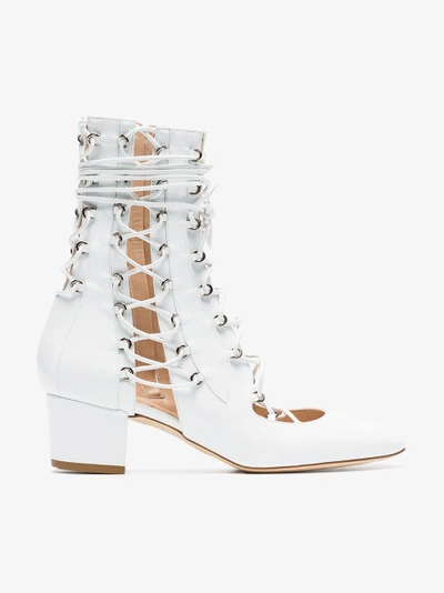 Shop Liudmila Drury Lane 50 Leather Boots In White