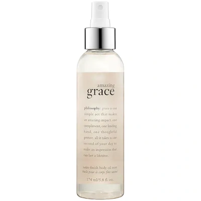 Shop Philosophy Amazing Grace Satin-finish Body Oil Mist 5.8 oz/ 174 ml