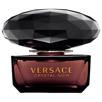 Shop Versace Crystal Noir 1.7 oz/ 50 ml In Burgundy