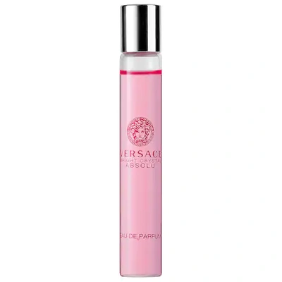 Shop Versace Bright Crystal Absolu Rollerball 0.33 oz/ 10 ml Eau De Parfum Rollerball In Pink