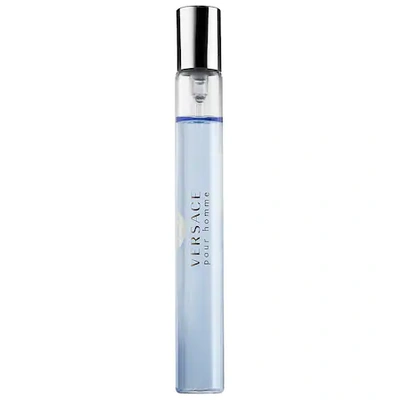 Shop Versace Pour Homme Travel Spray 0.3 oz/ 10 ml In Blue