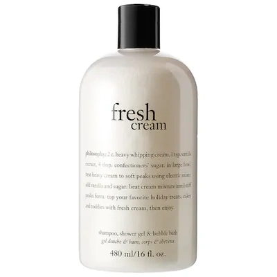 Shop Philosophy Fresh Cream Shampoo, Shower Gel & Bubble Bath 16 oz/ 480 ml