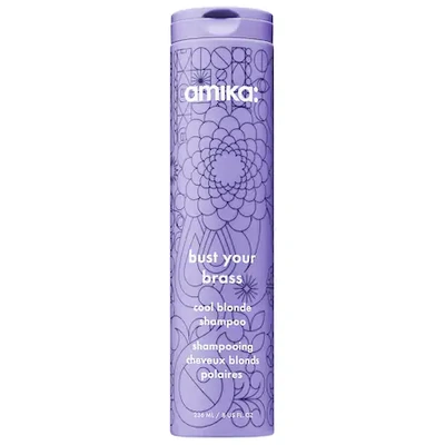 Shop Amika Bust Your Brass Blonde Purple Shampoo 8 oz/ 236 ml