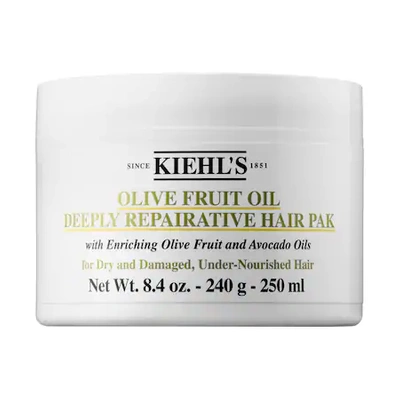 Shop Kiehl's Since 1851 Olive Fruit Oil Deeply Repairative Hair Pak 8.4 oz/ 250 ml
