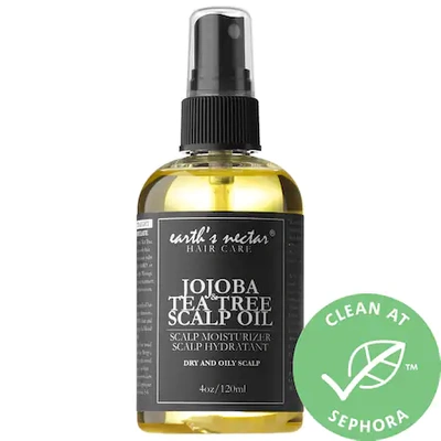 Shop Earth's Nectar Jojoba & Tea Tree Scalp Oil 4 oz/ 120 ml