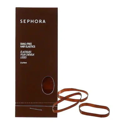 Shop Sephora Collection Snag-free Hair Elastics Brown Set Of 8