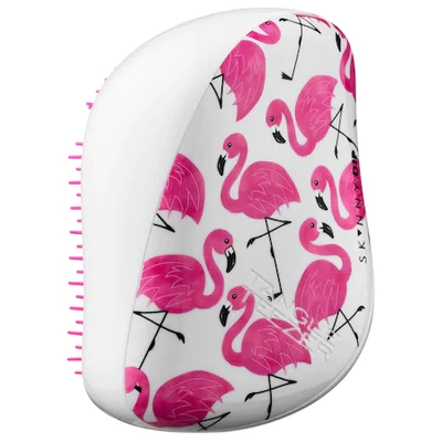 Shop Tangle Teezer Compact Styler Summer Edition White/pink Flamingo
