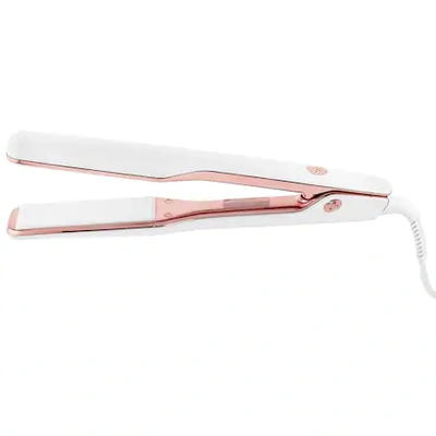 Shop T3 Singlepass X 1.5" Ionic Flat Iron With Ceramic Plates (white & Rose Gold)