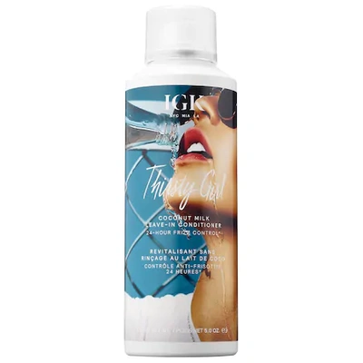 Shop Igk Thirsty Girl Coconut Milk Anti-frizz Leave-in Conditioner 5 oz/ 179 ml