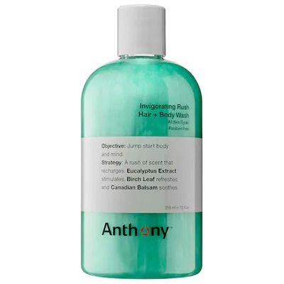 Shop Anthony Invigorating Rush Hair + Body Wash 12 oz/ 355 ml