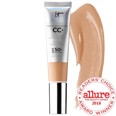 Shop It Cosmetics Cc+ Cream Full Coverage Color Correcting Foundation With Spf 50+ Tan 1.08 oz/ 32 ml