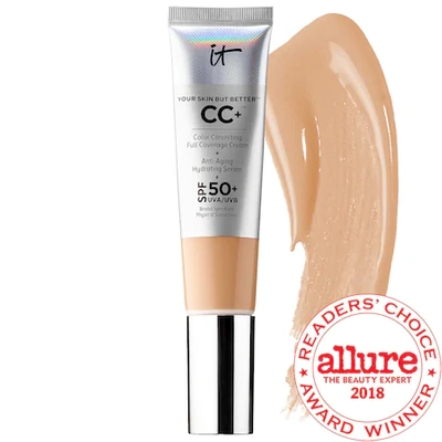 Shop It Cosmetics Cc+ Cream Full Coverage Color Correcting Foundation With Spf 50+ Medium 1.08 oz/ 32 ml