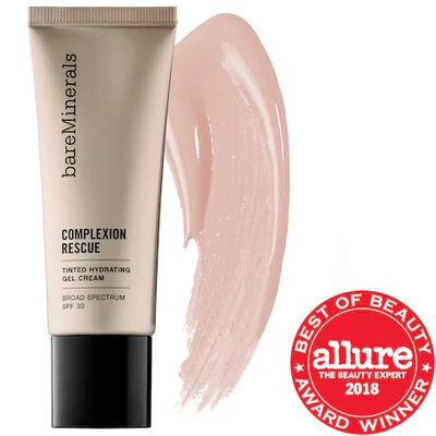 Shop Bareminerals Complexion Rescue Tinted Moisturizer With Hyaluronic Acid And Mineral Spf 30 Suede 04 1.18 oz