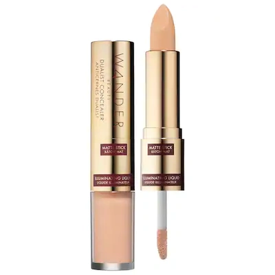 Shop Wander Beauty Dualist Matte And Illuminating Concealer Fair Stick - 0.16 oz/ 4.5 G, Liquid - 0.12 oz/ 3.5 G