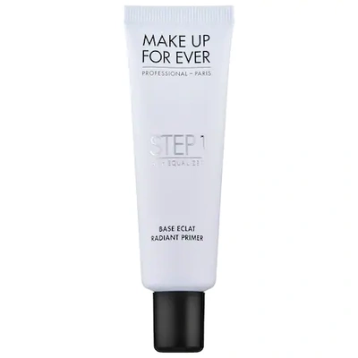 Shop Make Up For Ever Step 1 Skin Equalizer Primers - Radiant Radiant Primer Blue - For Light Skin 1 oz/ 30 ml