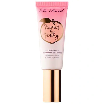 Shop Too Faced Primed & Peachy Cooling Matte Primer - Peaches And Cream Collection 1.35 oz/ 40 ml