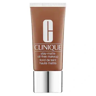 Shop Clinique Stay-matte Oil-free Makeup Foundation Clove 1 oz/ 30 ml