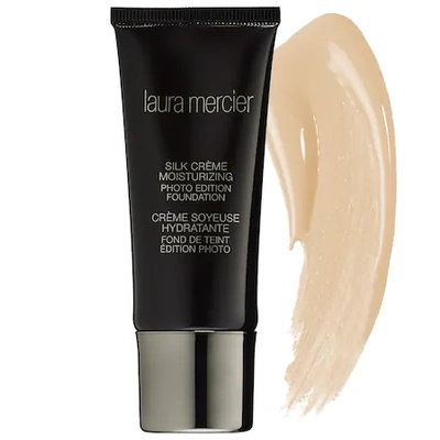 Shop Laura Mercier Silk Crème Moisturizing Photo Edition Foundation Beige Ivory 1 oz/ 30 ml