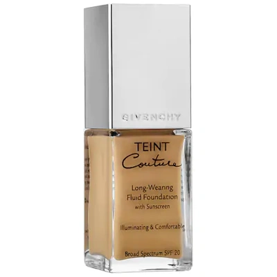 Shop Givenchy Teint Couture Long-wearing Fluid Foundation Broad Spectrum Spf 20 Elegant Gold 6 0.8 oz