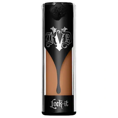 Shop Kat Von D Lock-it Full-coverage Long-wear Matte Liquid Foundation Medium 64 Neutral 1 oz/ 30 ml