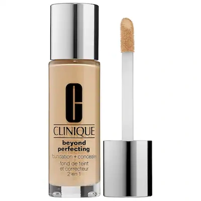 Shop Clinique Beyond Perfecting Foundation + Concealer Cn 08 Linen 1 oz/ 30 ml