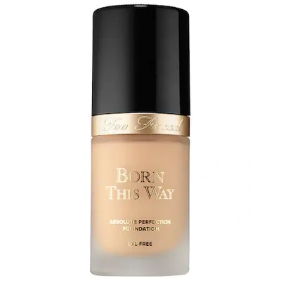 Too Faced Born This Way Natural Finish Longwear Liquid Foundation Snow 1 oz/ 30 ml In Snow