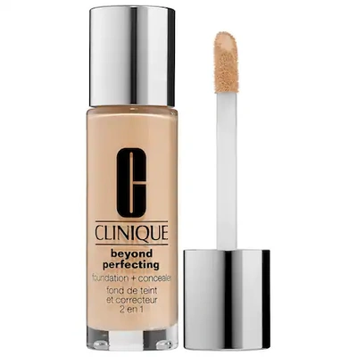 Shop Clinique Beyond Perfecting Foundation + Concealer Cn 02 Breeze 1 oz/ 30 ml