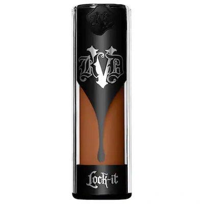 Shop Kat Von D Lock-it Full-coverage Long-wear Matte Liquid Foundation Deep 67 Cool 1 oz/ 30 ml